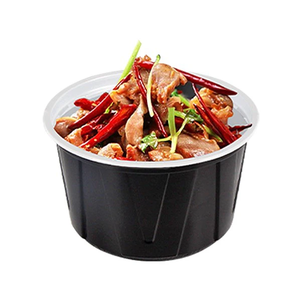 Corrugated Disposable Lunch Box With High Lid