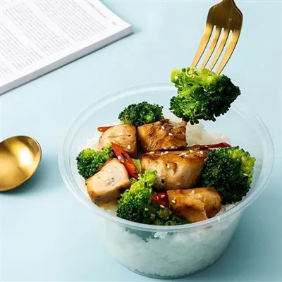 使い捨て PP プラスチック電子レンジ-加熱透明食品接触安全 ISO9001 認定弁当箱の蓋スープ麺サラダ弁当用